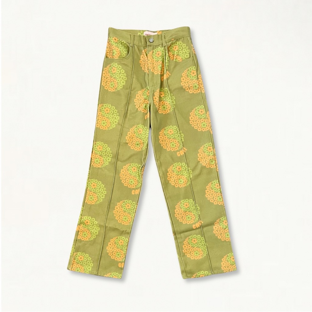 SOLD Lisa Says Gah UO Exclusive Printed Robyn Jean Colorful Flower Power Ying - Picture 3 of 13